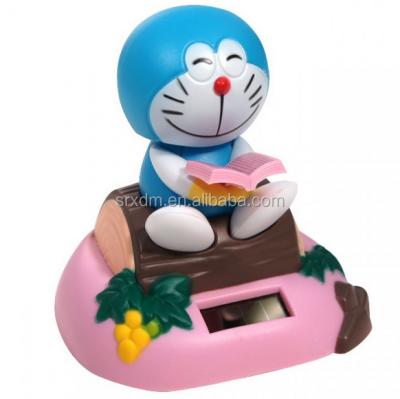 China Cartoon Toy Custom Make Hot Cool Solar Powered Flip Head Doraemon Factory Price for sale