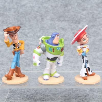 China Cartoon Toy Custom Making Toy Story 4 Movie Astronaut Woody Buzz Light Year Bo Peep Custom PVC Model 3PCS Cartoon Figure Boy Girl Doll Toy for sale