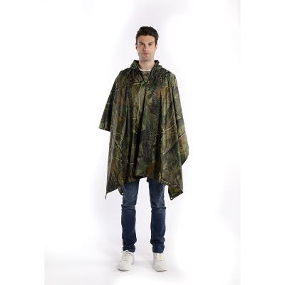 China Wholesale Breathable Polyester PVC Camouflage Raincoat Cape Raincoat Adult Increasing Rain Cape Electric Car Outdoor Riding Raincoat for sale