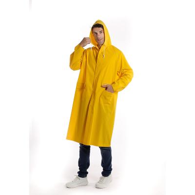 China Industrial Products Breathable Protective Mens All Purpose PVC Rain Coat for sale