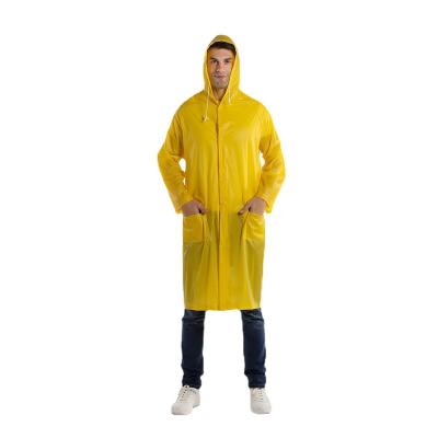 China Breathable Creative Adult Transparent PVC Coating Raincoat Color Raincoat Couples One-Piece Long Raincoat Male And Female Plastic Poncho for sale