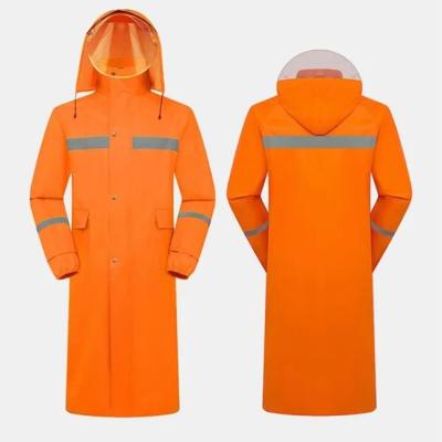 China Waterproof Poncho With Facemask Waterproof Men's Emergency Long Safety Hooded Breathable Rain Jacket for sale