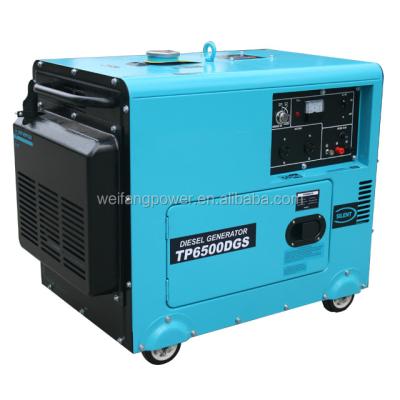 China Hot Sale Electric Starting Portable Diesel Generator 5/8/10/15kva WP7500DGS for sale