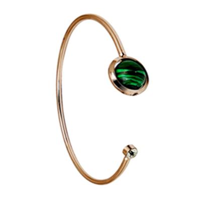 China QME-02 Ethnic Cuff Open Malachite Bangle Bracelet for sale