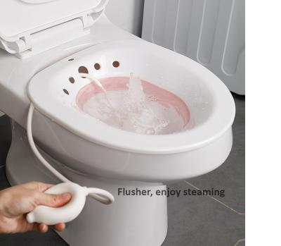 China Vaginal SPA Foldable Portable Yoni Steaming Chair Vaginal Steam Seat with Steam Rinser Device for sale