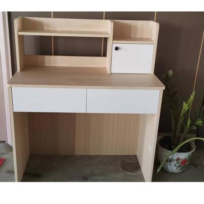 China Milan Home Office Desk 2 Wooden Drawer Beams Physical Channels Table Industrial Workstation Modern Study Desk With Small Storage Space for sale