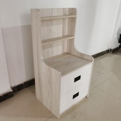 China Milan Wholesale Modern Bedroom Furniture Extendable Bedside Table Wooden Night Stand for sale