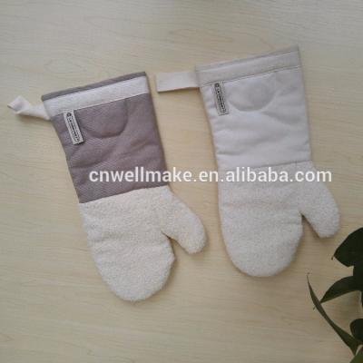 China Printed Cotton Oven Mitt / Oven Glove /BBQ Glove for sale