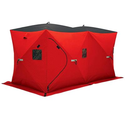 China Winter Waterpoof Pop Outdoor Automatic Sauna Tent 4 Person Insulated Ice Fishing Shelter Ice Fishing Tent for sale