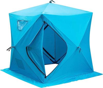 China 2023 Outdoor Mobile Waterpoof 6 Side Folding Extra Large Portable Camping Insulated 2 Person Winter Carp Ice Fishing Steamer Sauna Tent for sale