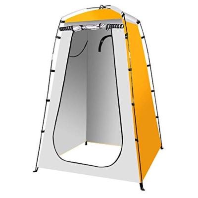 China Extended Type 2 Window Household Portable Movable Toilet Tent Build Camping Toilet Tent Free Standing for sale