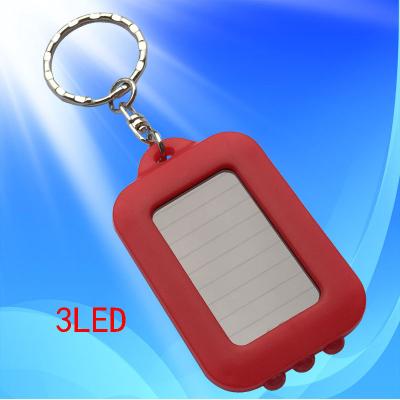 China 2021 Convenient Hot Selling Customized Outdoor Mini LED Solar Key Chain Mini Flashlight for sale