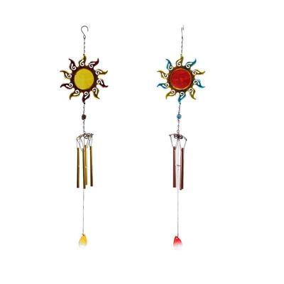 China Wholesale Cheap Outdoor Sun Shaped Wind Chimes For Garden Yard Decoration for sale