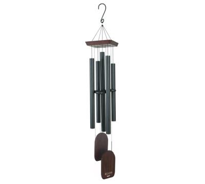 China Amazon 5 Tubes Music Hot CLASSIC High Quality Aluminum Tuning Wind Chimes With Two Winds Catcher For Outdoor/Garden Decoration for sale