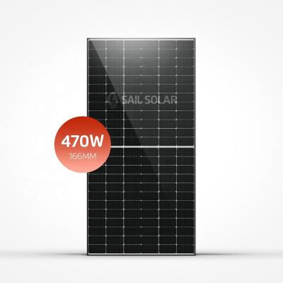 China Residential& Commercial Sail Solar Panel 450wp 455w 460w 470w Monocrystalline Solar Panel System Kit For Home for sale