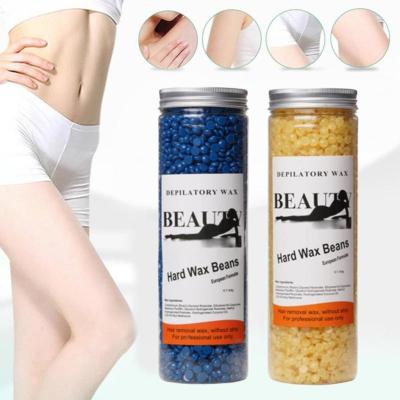 China 400g Hair Removal Wax Film Wax Beans Solid Painless Depilatory Hard Pellets Wax Hot Bead For Hair Removal Beans Wholesale for sale