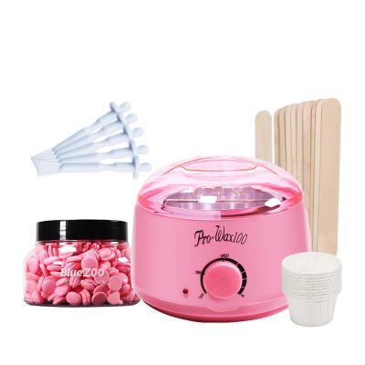 China Hot Professional Hair Removal Depilatory Wax Set Warmer Wax Beans Sniff Hair Stick Paper Bowl Spatulas Beauty Wax Heater Pot Wholesale for sale