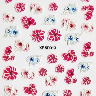 China Easy Apply 2019 Hot 5D Nail Sticker Decals Etched Acrylic Self Adhesive Nail Art Foil Embossed Nail-art Sticker For Manicure Tool for sale