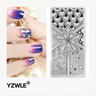 China Stamping Plate 1pc Square Nail Art Image Stamp Stamping Plates Stainless Manicure Template Stencils For Nail Accessories Nail Vendor Wholesale for sale