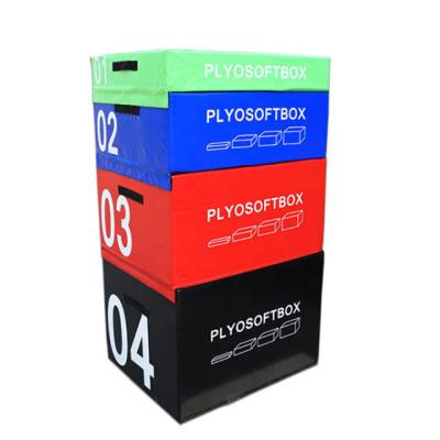 China Bodybuilding EPE Fitness Plyometric Plyo Box PVC 3 in 1 Soft Jump Box for sale