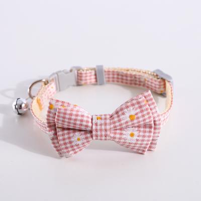 China Jeweled JEWELED Cotton Pet Collar Accessories, Printing Pet Protection Pet Bow Collars for sale