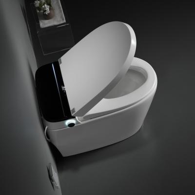 China Automatic Operation Stylish Sanitary Ware Luxury Automatic Drop Down Water Tank Smart Toilet With Bidet for sale