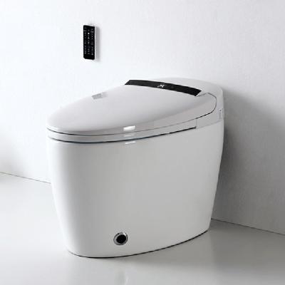 China Bathroom Oval Smart Bidet Automatic Operation Shape Electronic Toilet for sale