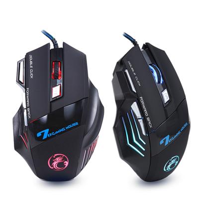 China 3D Gaming Mouse 7 Button LED 5500 DPI USB Computer Mouse Gamer Ergonomic Cable Mice X7 Mause Silent with Backlight for PC Laptop for sale