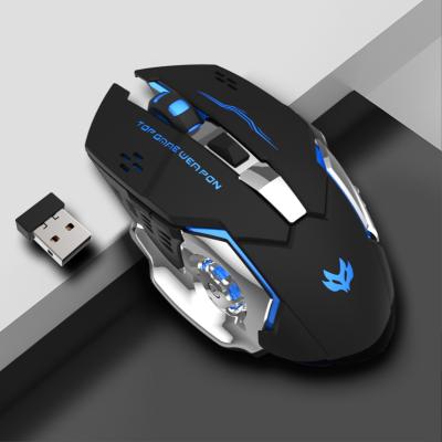 China 2400DPI Wireless USB Rechargeable Computer Mouse LED Backlit Ergonomic Gaming Mouse Mause Quiet Mause for Laptop PC for sale