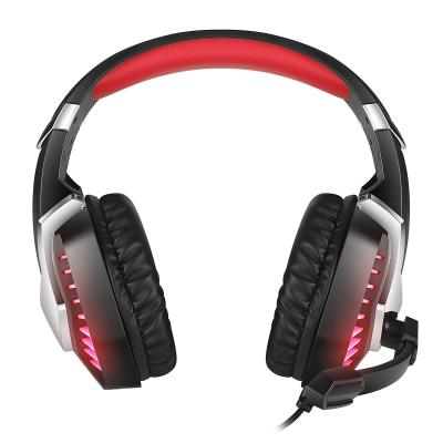 China Perfect Sound J30 Head-Mounted Gaming Headset Microphone Wired Stereo Bass USB PS4 Headphones Glow LED Light Computer PC Colorful Earphon for sale