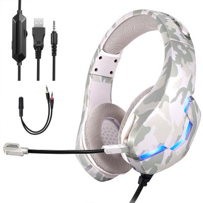 China Perfect Sound J10 Gaming Earphones With Deep Bass Gaming Overear Laptop Tablet Gamer On-Ear Microphone Stereo Gamer Headphones for sale