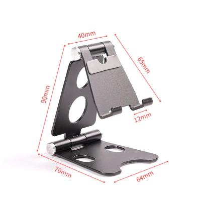 China Adjustable Desktop Foldable Bracket Mobile Phone Metal Stand Portable Lazy Phone Stand for sale