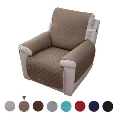 China Modern Cheap Quilted Recliner Sofa Cover Couch Cover With Elastic Straps For Kids Pets for sale