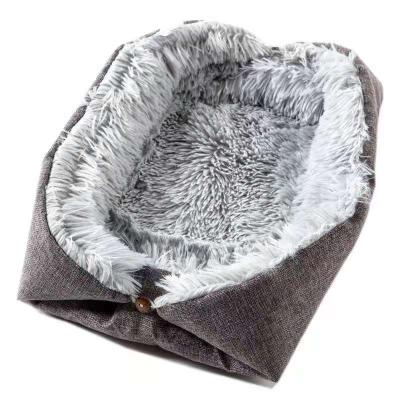 China Travel Factory Direct Supply 2 in 1 Cat Bed Machine Washable Small Medium Dog Pet Blanket Fluffy Bed for sale