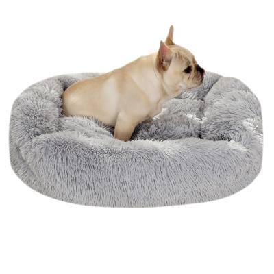 China Hot Sale Amazon Travel Luxury Faux Fur Soft Self-Heating Square Pet Bed For Dogs And Cats for sale