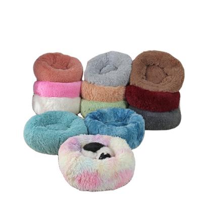 China Ultra Soft Washable Cat Bed Pet Beds Cushion, Long Plush Faux Fur Dog Travel Around Luxury Dog Bed for sale