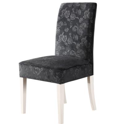 China Reusable Stretch Parsons Chair Slipcover Spandex Velvet Dining Chair Covers for sale