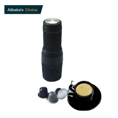 China WITH LID Portable Automatic Drip Capsule LID Travel Coffee Espresso Machine Portatiles Mini Portable Coffee Maker for sale