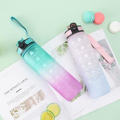 China New Design Sustainable Wholesale 1000ML BPA Free Plastic Custom Square Water Bottle for sale