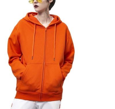 China Anti-Wrinkle Wholesale Autumn Winter Hoodie High Quality Zipper Solid Color Basics Polyester Hoodie For Girls for sale