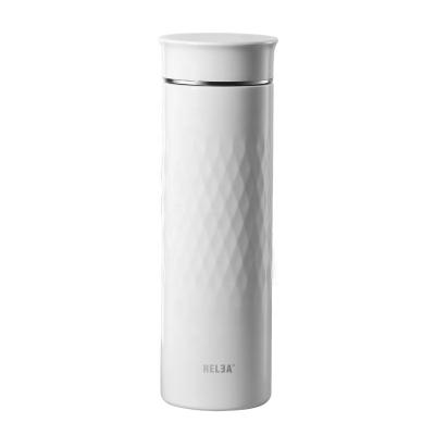 China Relea 500ml 316 Stainless Steel Tea Infuser Bottle Double Wall Insulated Vacuum Flask for sale