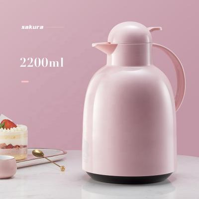 China Insulated PORTABLE Coffee Vacuum Thermal Flask Tea Kettle Vacuum Glass Inner Kettles for sale