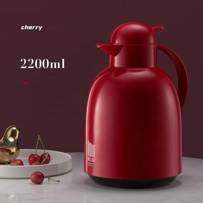 China PORTABLE Double Wall Thermal Vacuum Kettles Glass Teapot Drinkwares Water Kettles Wholesale for sale