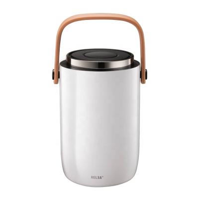 China Relea PORTABLE Customized Colorful Stainless Steel Double Wall Insulated Vacuum Food Pot Lunch Pot for sale