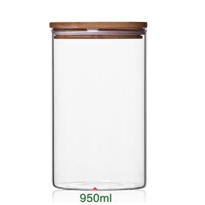 China Freshness Preservation Food Grade Sealing Glass Bottle Jar Food Glass Jar Heat Resistant Container for sale