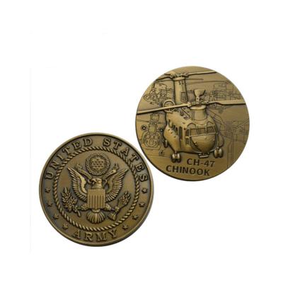 China New listing high-end high-end craft single double-sided antique imitation business brass coin making for sale