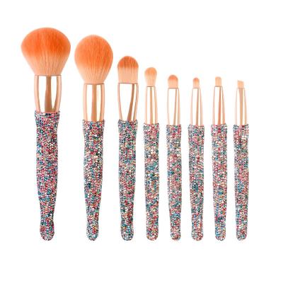 China Natural Soft 8pcs Makeup Brush Set Professional Private Label Powder Foundation Eyeshadow Makeup Brush for sale