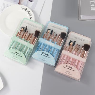 China Natural Soft 7 Piece 5 Piece Beauty Set Beginner Makeup Tools Blush Eyebrow Lip Eyeshadow Brush Beauty Factory Wholesale for sale