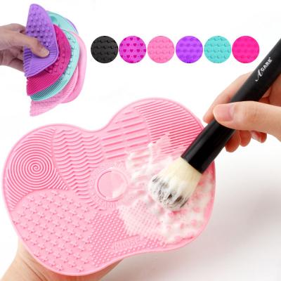 China Beauty Natural Soft Silicone Makeup Cleansing Pad Make Up Remover Portable Makeup Wash Brush for sale