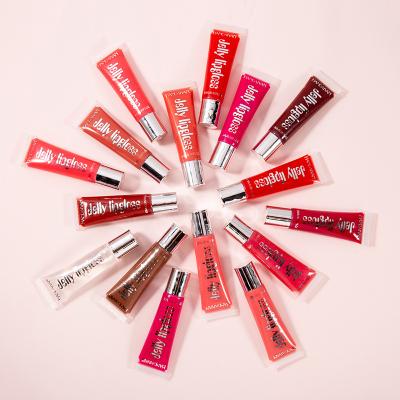 China Wholesale Waterproof Glitter Lip Gloss Lip Dropper Gloss Lip Gloss Candy Color Soft Tube Lip Gloss for sale